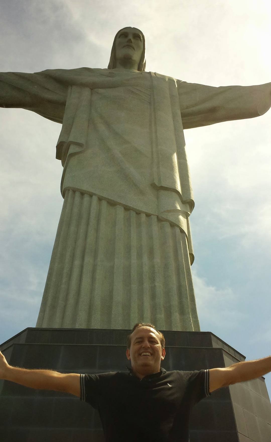 Edilásio Jr. no Cristo Redentor, no Rio de Janeiro