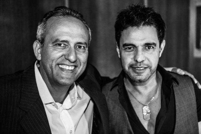 Edilásio Jr. com o cantor Zezé Di Camargo, da dupla Zezé Di Camargo & Luciano